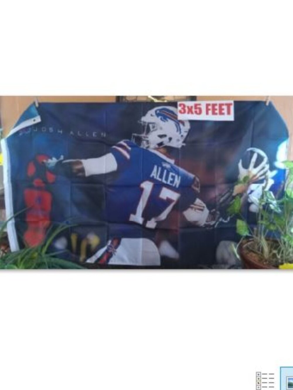 Buffalo Bills Josh Allen NFL 3X5 Feet Flag Banner For Wall / Pole
